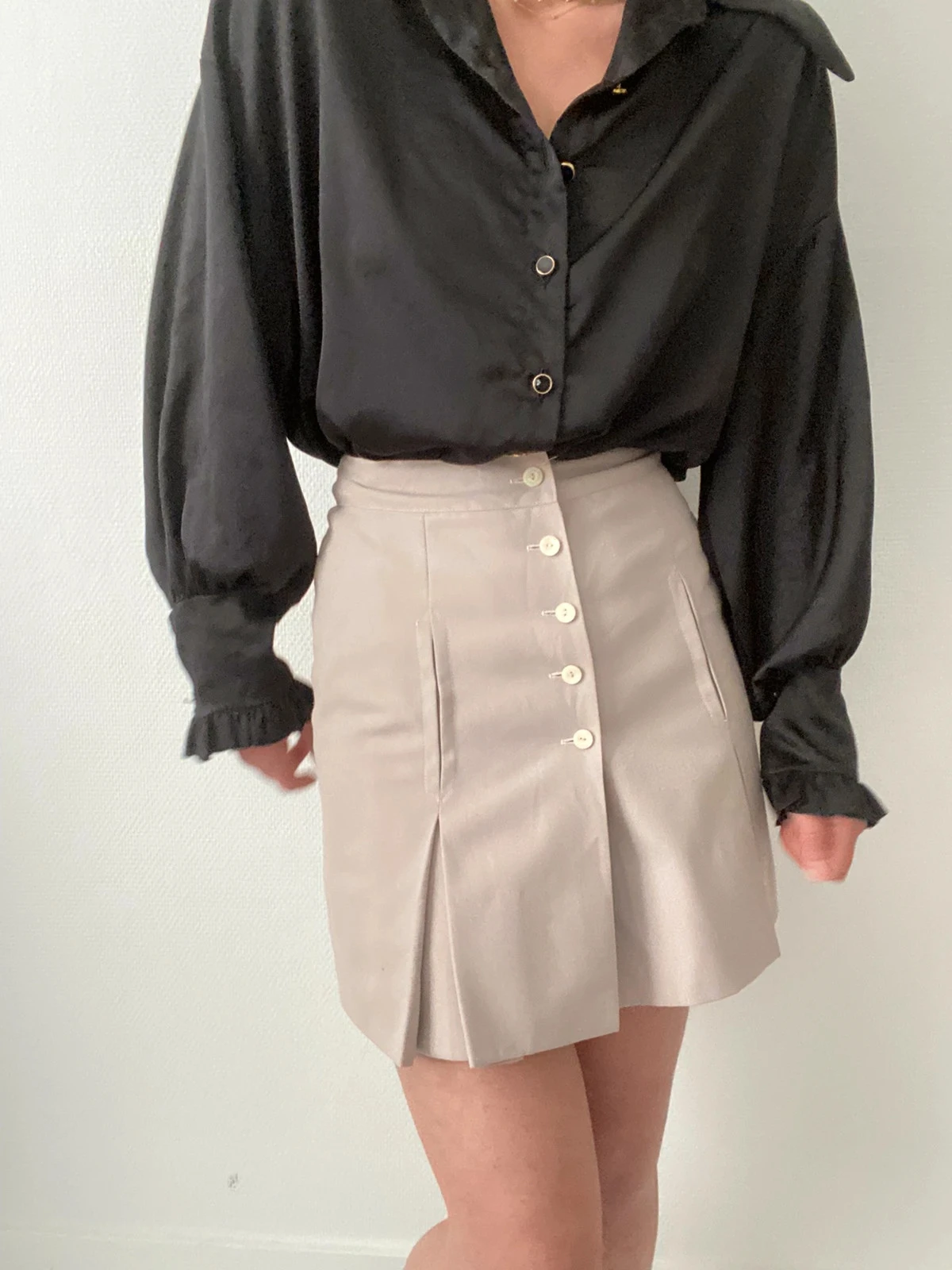 🌺 Vintage mini rok met knoopsluiting – photo 7
